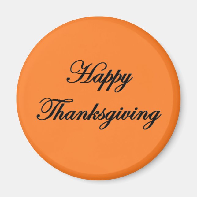 "Happy Thanksgiving" Magnet (Front)