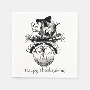 Happy Thanksgiving Napkin