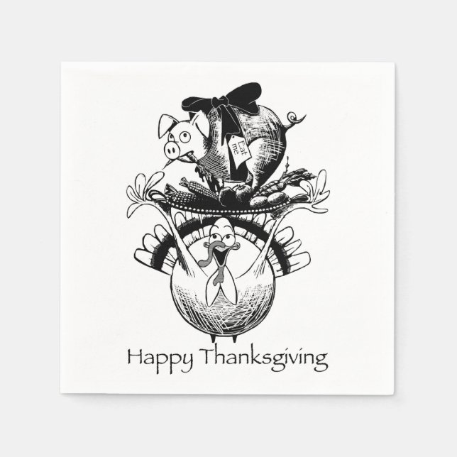 Happy Thanksgiving Napkin (Front)