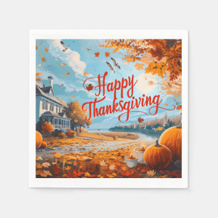 Happy Thanksgiving Napkins