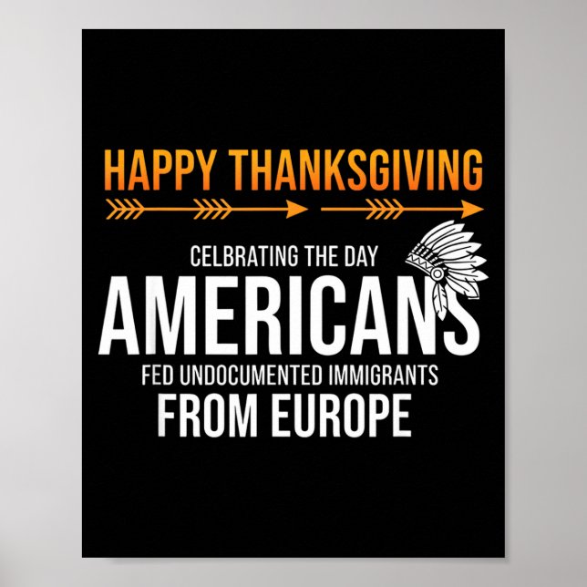 Happy Thanksgiving, Native American Truth_ America Poster (Front)