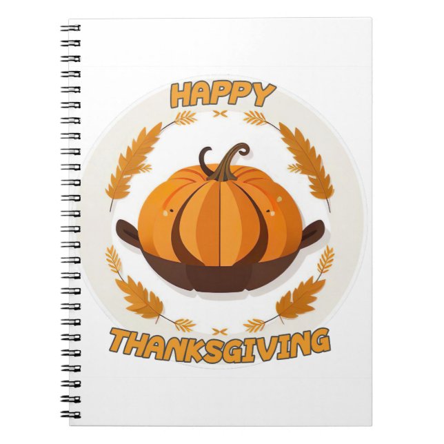 happy thanksgiving notebook (Front)