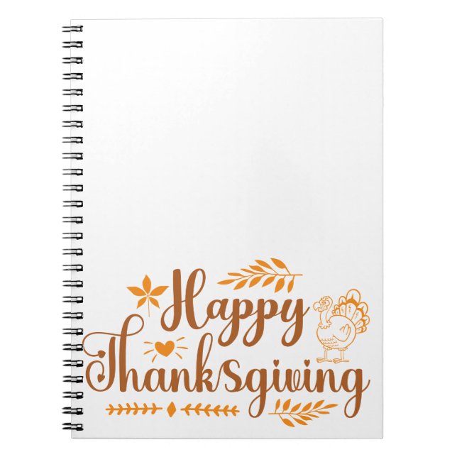 Happy Thanksgiving Notebook (Front)