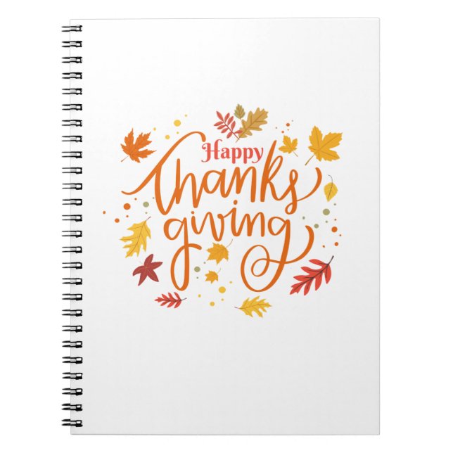 Happy Thanksgiving  Notebook (Front)