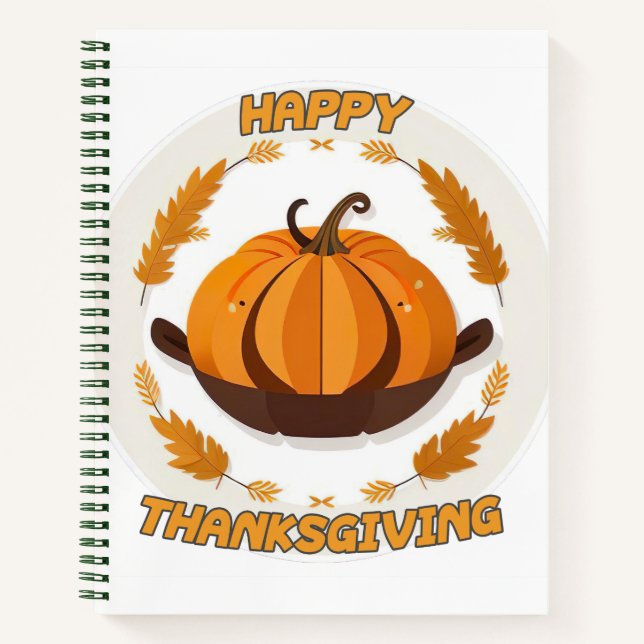 happy thanksgiving notebook (Front)