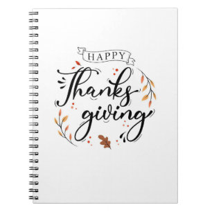 Happy Thanksgiving Notebook