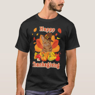 Happy Thanksgiving Ocicat Cat I'm Thankful For My  T-Shirt