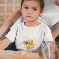 Happy Thanksgiving orange pumpkin rustic fall