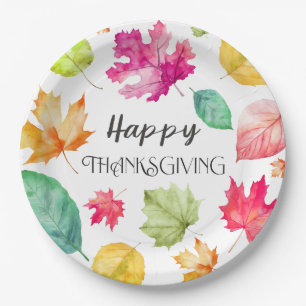 Happy Thanksgiving Paper Plate