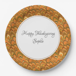 Happy Thanksgiving Personalised    Paper Plate