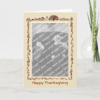 Happy Thanksgiving Photo Template Card