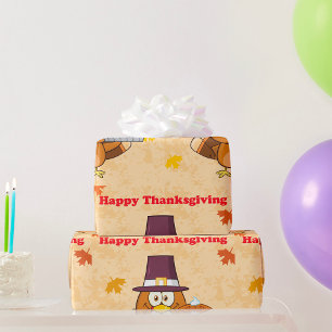 Happy Thanksgiving Pie Wrapping Paper