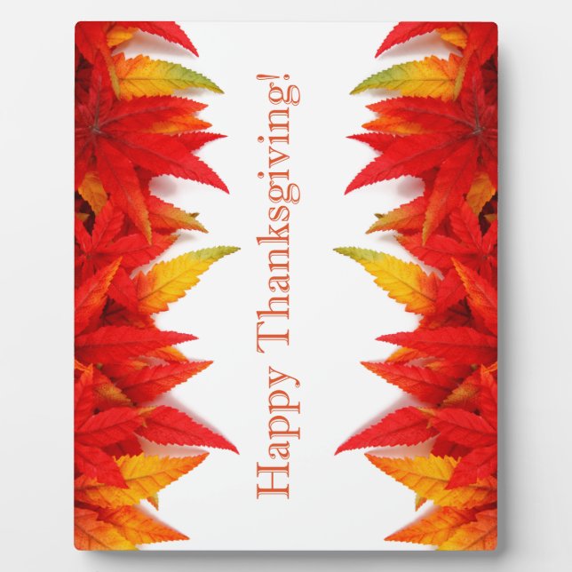 Happy Thanksgiving! Plaque (Front)