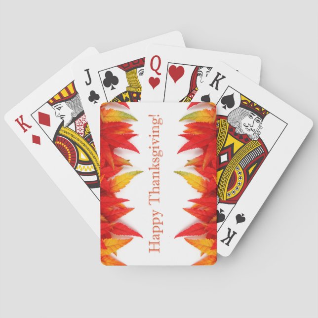 Happy Thanksgiving! Playing Cards (Back)