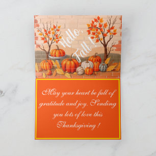 Happy Thanksgiving Popular Beautiful Fall Card