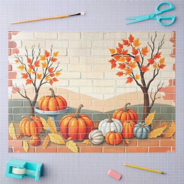 Happy Thanksgiving Popular Beautiful Fall Tissue Paper (Craft)