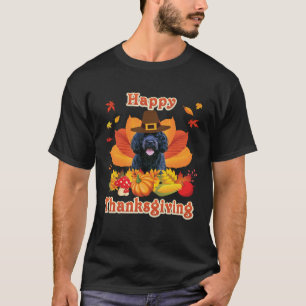 Happy Thanksgiving Portuguese Water Dog I m Thankf T-Shirt