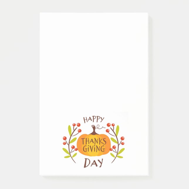 Happy Thanksgiving Post-it Notes (Front)