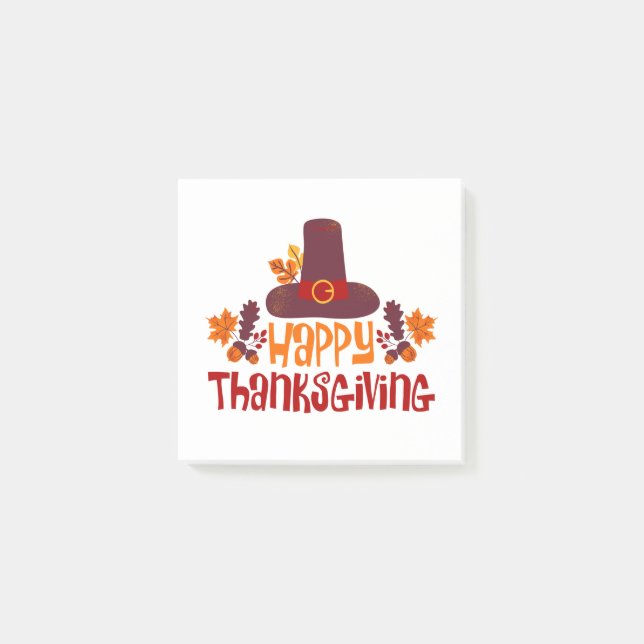 Happy Thanksgiving Post-it Notes (Front)