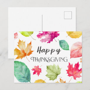 Happy Thanksgiving Postcard