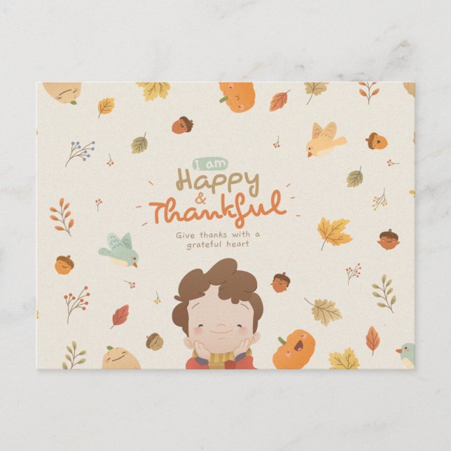 Happy Thanksgiving  Postcard (Front)