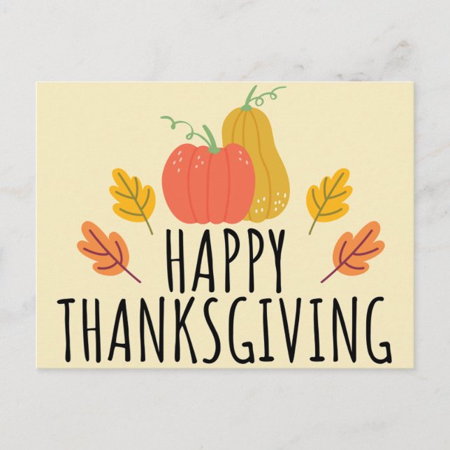 HAPPY THANKSGIVING POSTCARD (Front)