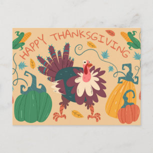 Happy Thanksgiving  Postcard