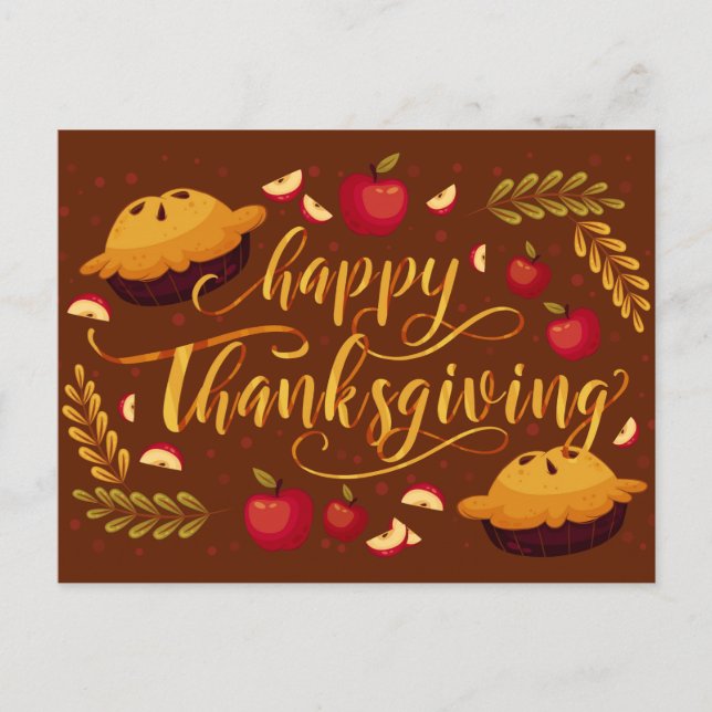 Happy Thanksgiving Postcard (Front)