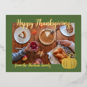 Happy Thanksgiving Postcard, Thanksgiving Card