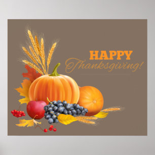 Happy Thanksgiving Poster