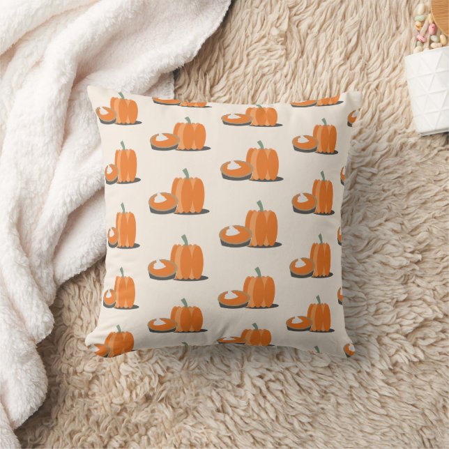 Happy Thanksgiving Pumpkin and Pumpkin Pie   Cushion (Blanket)
