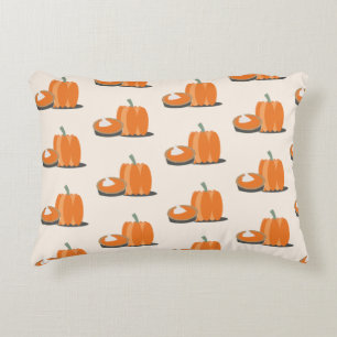 Happy Thanksgiving Pumpkin and Pumpkin Pie Decorative Cushion