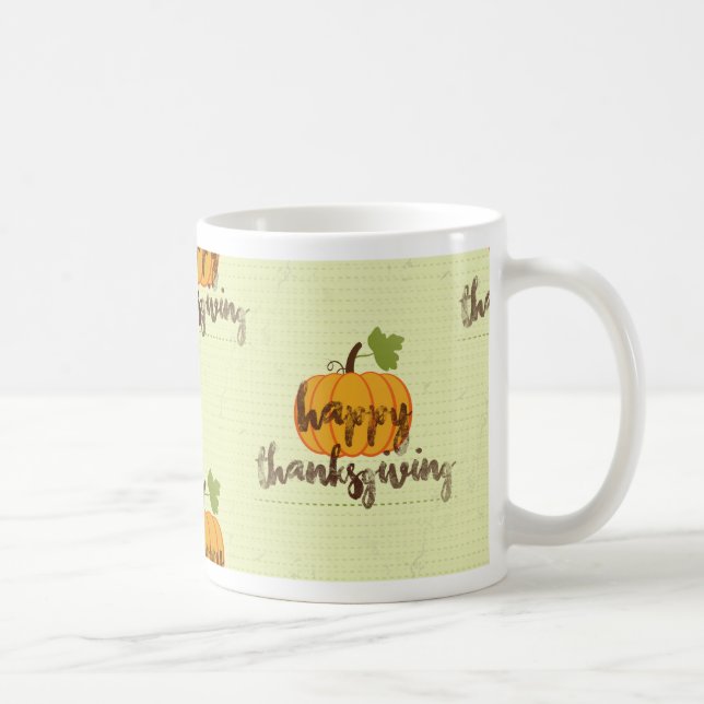 Happy Thanksgiving pumpkin Coffee Mug (Right)