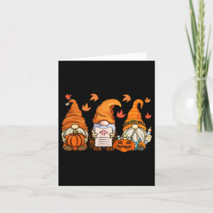 Happy Thanksgiving Pumpkin Fall Halloween Nurses G Card