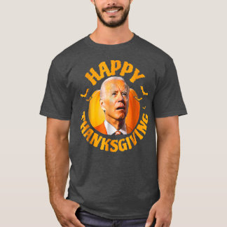 Happy Thanksgiving Pumpkin Funny Joe Biden For Hal T-Shirt