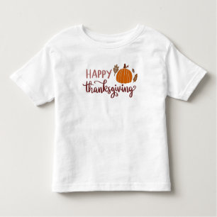 Happy Thanksgiving pumpkin Toddler T-Shirt