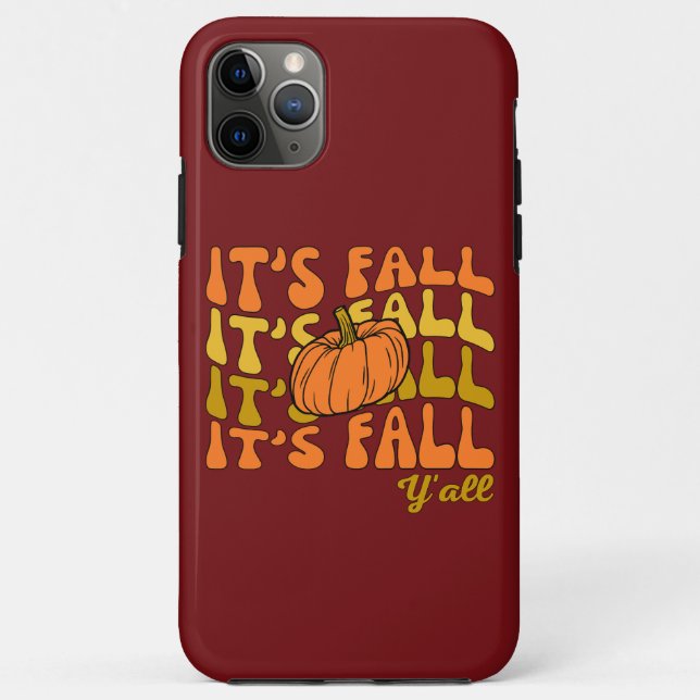 Happy Thanksgiving Quote It's Fall Y'all  Case-Mate iPhone Case (Back)