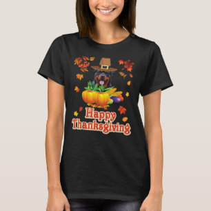 Happy Thanksgiving Rottweiler Dog I M Thankful For T-Shirt