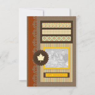 happy thanksgiving (scrapbook) invitation