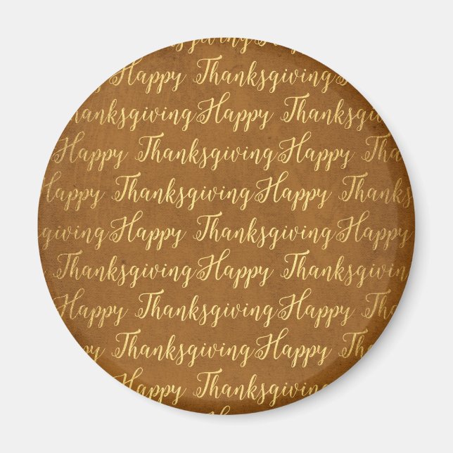 Happy Thanksgiving scripture Magnet (Front)
