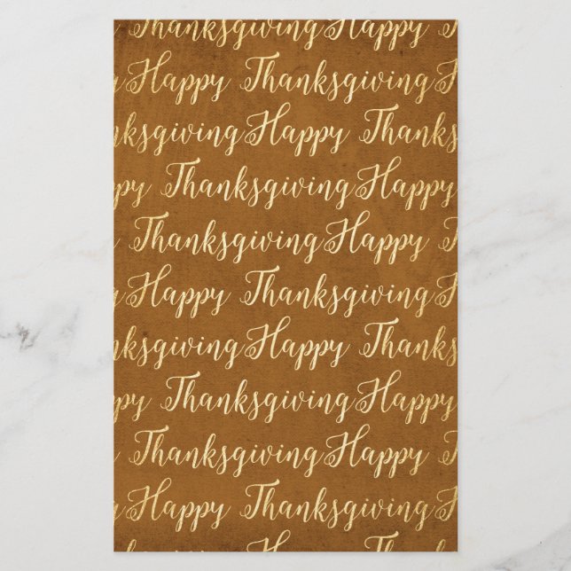 Happy Thanksgiving scripture Stationery (Front)