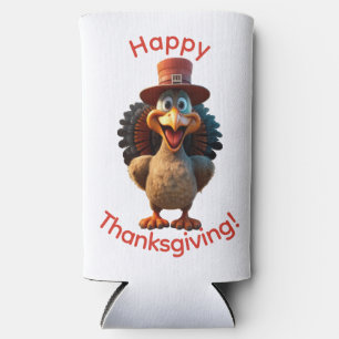 Happy Thanksgiving Seltzer Can Cooler