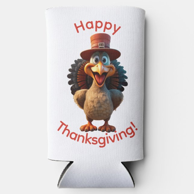 Happy Thanksgiving Seltzer Can Cooler (Front)