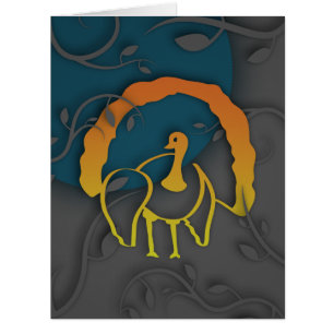 Happy Thanksgiving Shadow Turkey