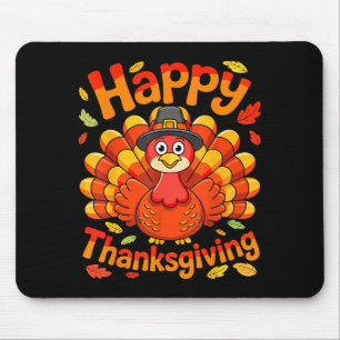 Happy Thanksgiving Shirt Men Women Kids Family Tur Mouse Pad