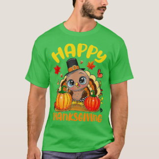 Happy Thanksgiving Shirts For Boys Girls Kids Pilg