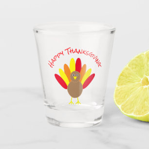 Happy Thanksgiving Shot Glass