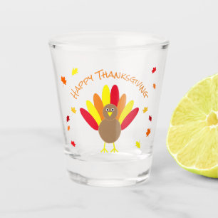 Happy Thanksgiving Shot Glass