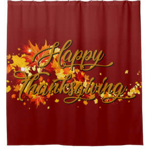 Happy Thanksgiving Shower Curtain