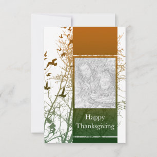 happy thanksgiving (silhouscreen) invitation